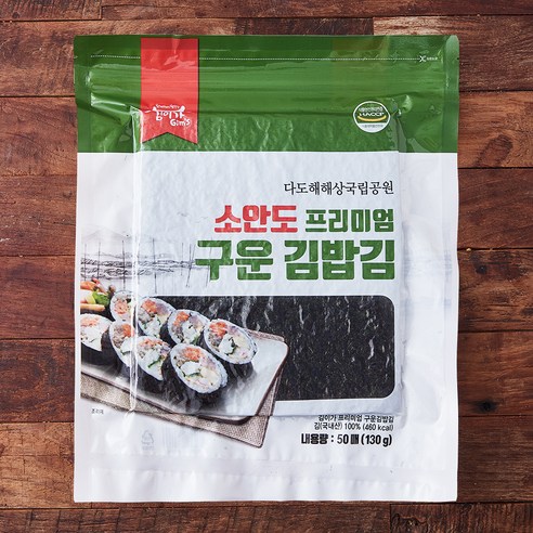 김이의 소안도 프리미엄 구운 김밥김 50매, 130g, 1개 
수산물/건어물