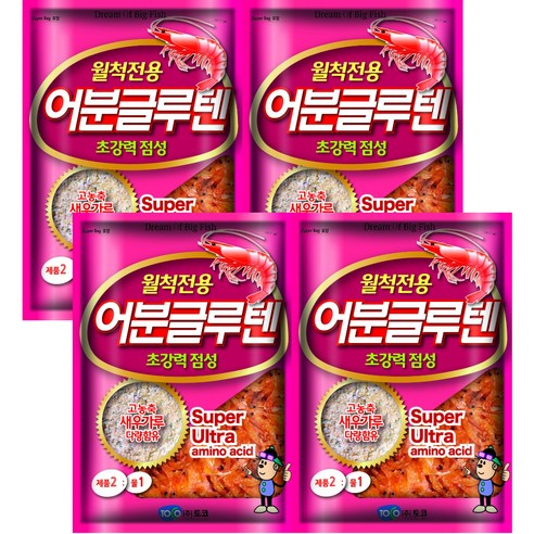 토코 베스트1 떡밥 어분글루텐, 4개, 1.2kg