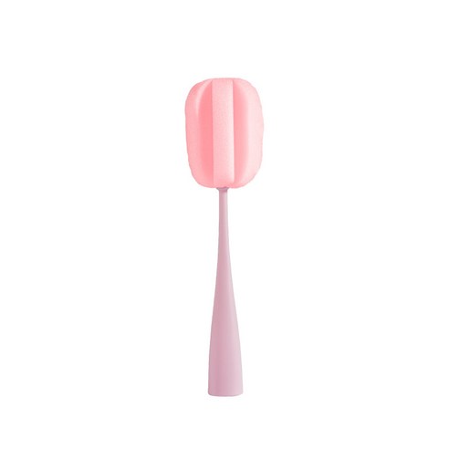 뽀득뽀득 펌킨 스펀치 컵 세척 솔, 핑크, 1개