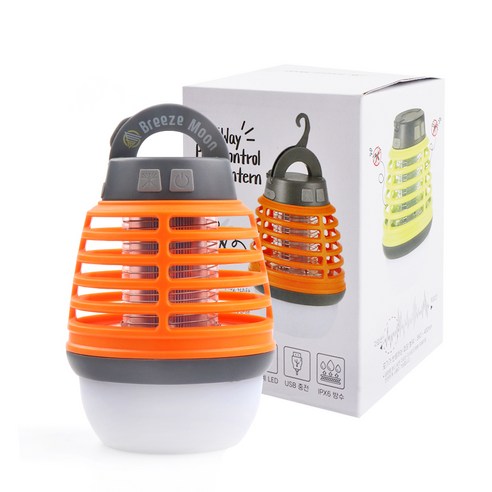 카템 5Way 해충퇴치 LED 랜턴, 오렌지, 1개