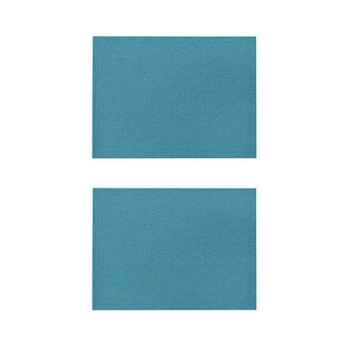 베이직 컬러 방수 린넨 미끄럼방지 플레이스 매트 2P, 030, 32 x 21 cm
