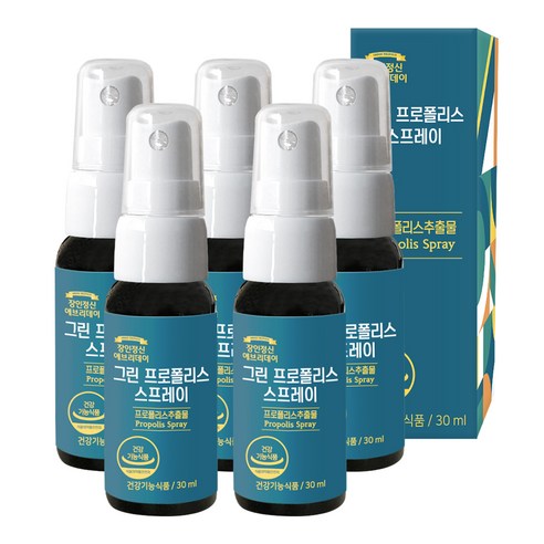 장인정신에브리데이 그린 프로폴리스 스프레이, 30ml, 5개