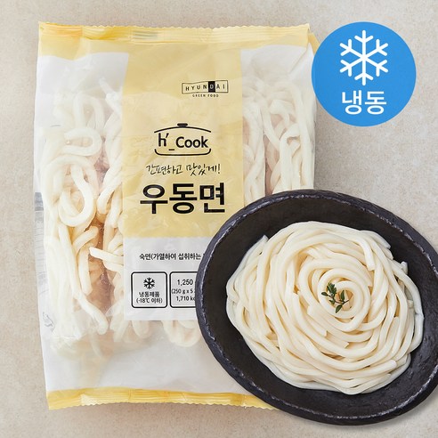hcook 우동면 5입 (냉동), 1.25kg, 1개