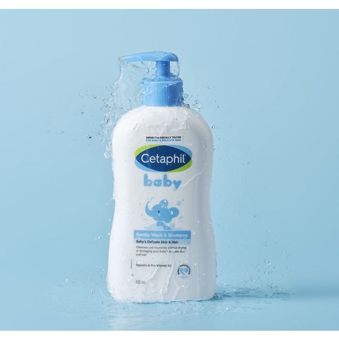 부드러운 코튼 향기로 감싸는 아기 피부, 세타필 베이비 젠틀 바디워시 앤 샴푸