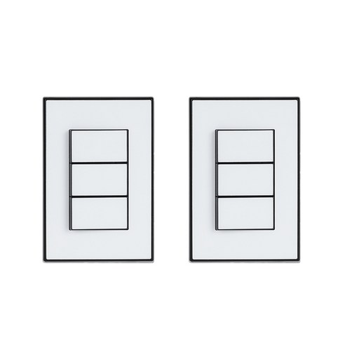 스위치 3구 블랙화이트, 2개