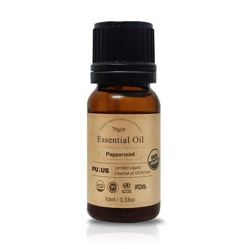 퓨어스 페퍼민트 오일 허브향, 10ml, 1개