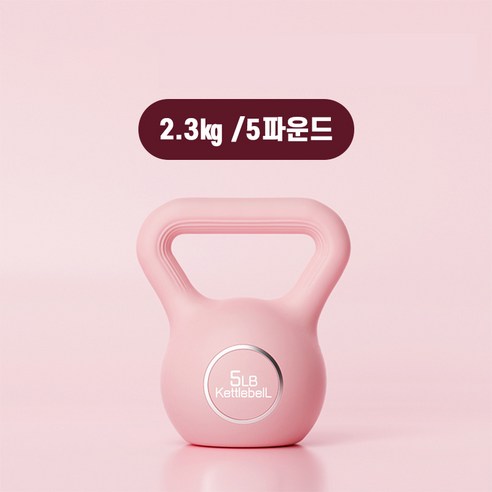 레전드C 홈트 전신운동 가정용 케틀벨, 1개, 2.3kg, 핑크