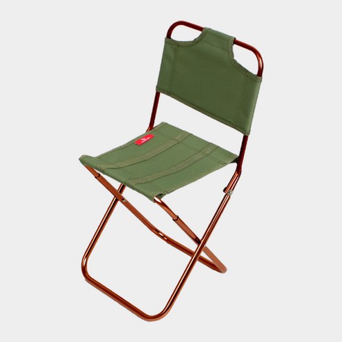 카디움 두랄루민 등받이형 미니 의자 ES-711, 올리브, 1개