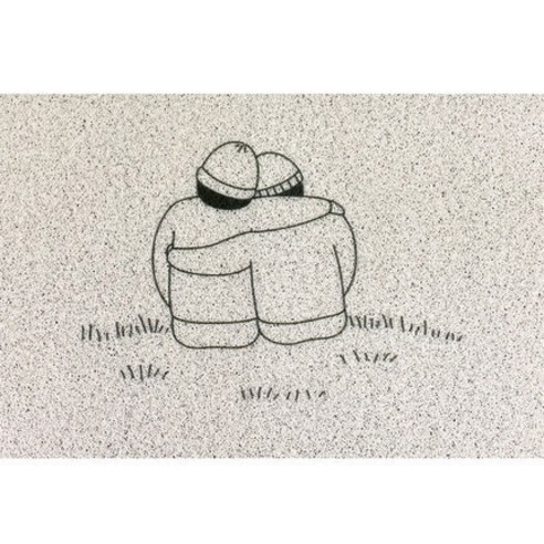 영바영 심플 도어 현관 발매트, 10 베이지, 1개