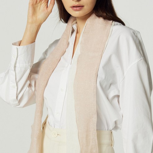 리끌로우 TWO TONE 린넨 스카프