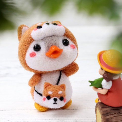 Healingcare 펠트 실 바늘 DIY 세트, 1세트, 22 펭귄 시바이누