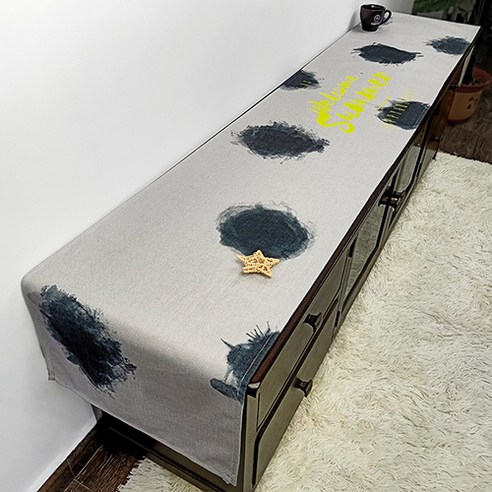 PDS홈 미니멀 라이프 현대적인 테이블 러너, 02, 40 x 240 cm