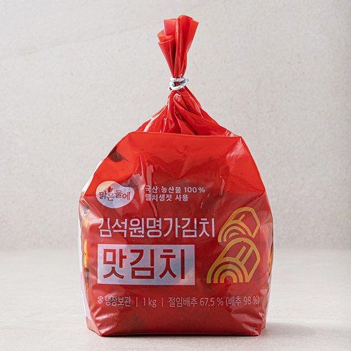 맑은물에 김석원 명가김치 맛김치, 1kg, 1개