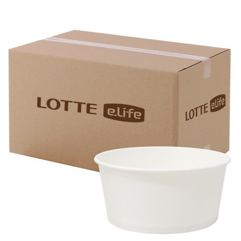 롯데이라이프 착한 분식용기 520ml, 20개, 20개