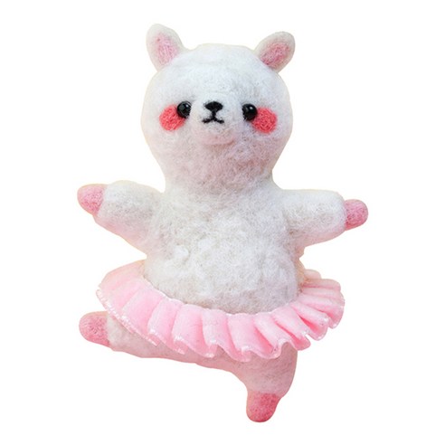 아이엠미니 콕콕 찍어 만드는 펠트 DIY 인형 세트, 발레 알파카, 1세트