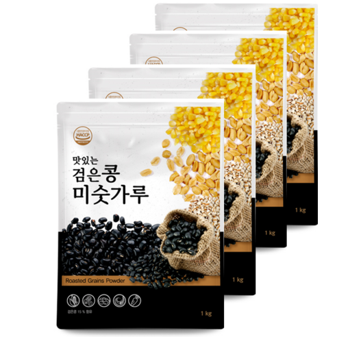 배대감 맛있는 검은콩미숫가루, 4개, 1kg