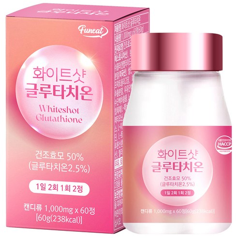 퍼니트 화이트샷 글루타치온 건조효모 60g, 60정, 4개