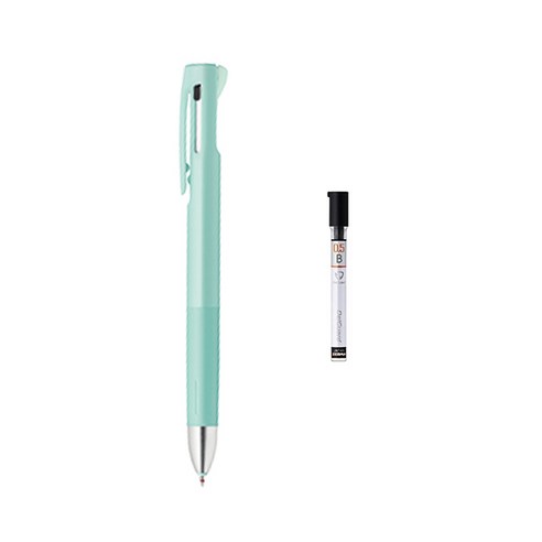 제브라 블렌 2+S 샤프 0.7mm + B샤프심, 블루그린(샤프바디), 1세트