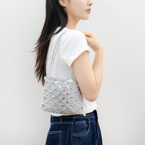 Yarna 메탈릭 네트백 DIY: 똥손도 금손되는 반짝이는 마법!