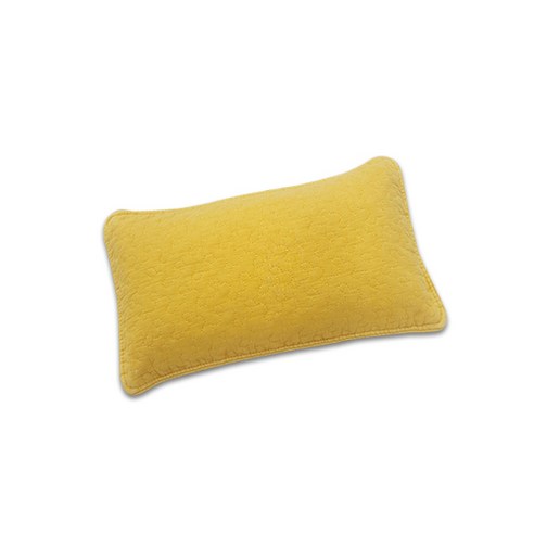 편백아트 프리미엄 편백 큐브칩 베이직 베개, 노랑(베개커버), 랜덤발송(속커버), 1개