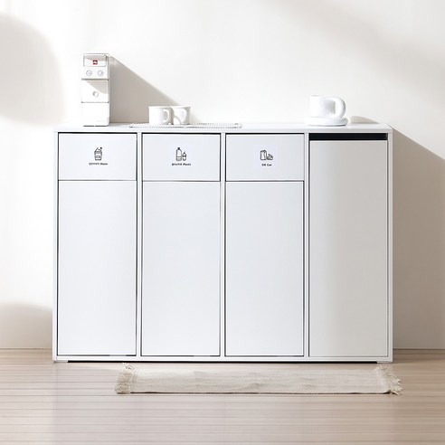 좁은 공간, 깔끔한 분리수거! 서울소호 클린 재활용 분리수거함 슬림수납장 사용 후기 분리수거수납장