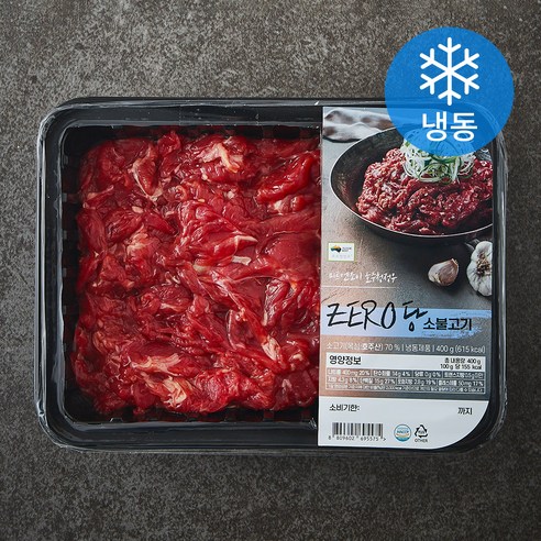 미트엔조이 청정우 제로당 소불고기 (냉동), 1개, 400g