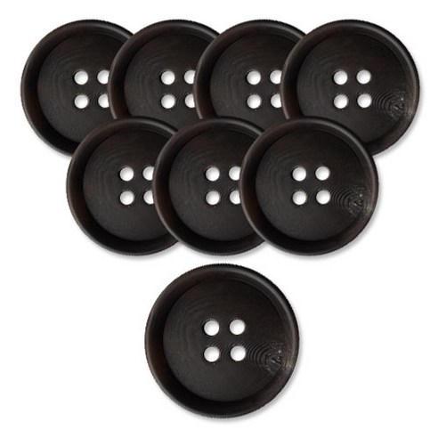 동대문단추왕 무광 코트 가디건 단추 25mm, 브라운워킹, 8개