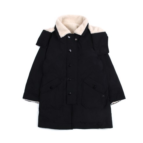 빈 아동용 리버시블 보아퍼 화섬 코트 BV55CT01BK