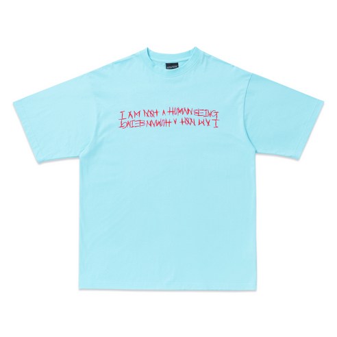 아임낫어휴먼비잉 남성용 BASIC LOGO SHORT SLEEVE 티셔츠