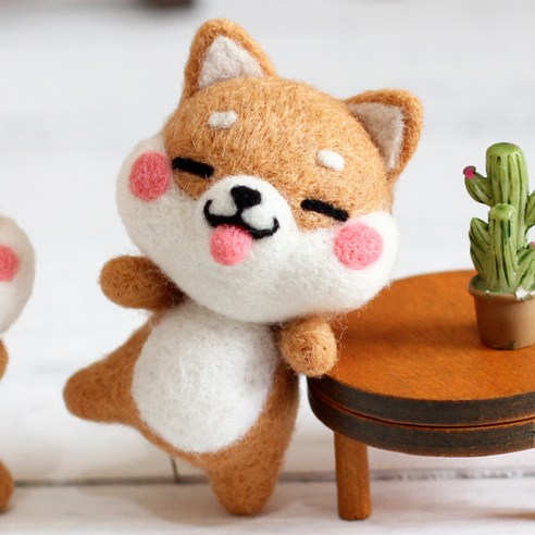 Healingcare 펠트 실 바늘 DIY 세트, 1세트, 31 스마일 시바
