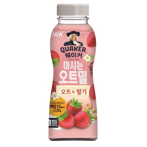 퀘이커 마시는 오트밀 오트 앤 봄딸기 50g, 1개
