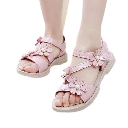키즈트리 여아용 펄플라워 샌들 SZ-314