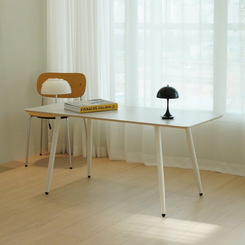 슈에뜨메종 HPM 자작나무 라운드 낮은 식탁 1400 x 600 mm, 스모크그레이, 2인용