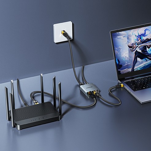 삼지 메탈쉘 기가비트 분배기로 막힘 없는 디지털 라이프를!