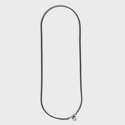스칼렛또블랙 남성용 steel Vintage black rope chain Necklace BAT204