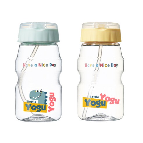 코멕스 요구요구 빨대 물병 460ml, 랜덤발송, 2개