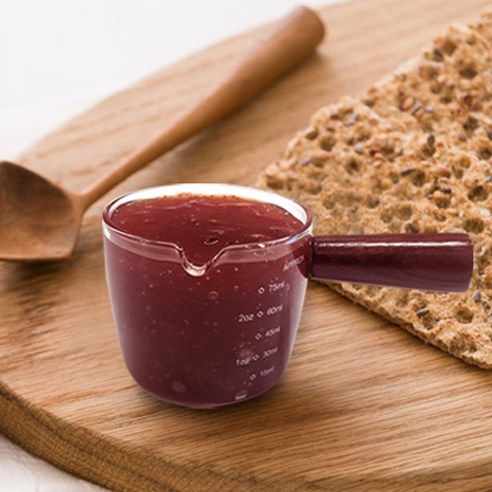 카페리아 자단나무 손잡이 계량 눈금 샷글라스: 완벽한 커피와 칵테일 즐거움을 위한 필수품