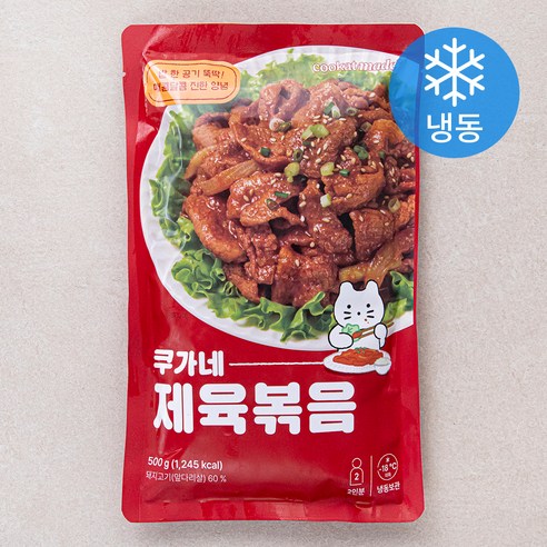 쿠캣 쿠카네 제육볶음 (냉동), 500g, 1개