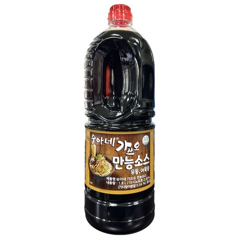 순아네 가쓰오 만능간장 소스, 1.8L, 1개