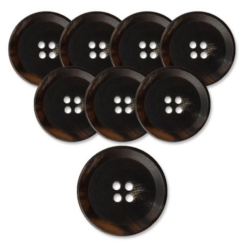 동대문단추왕 무광 코트 가디건 브라운 단추 23mm, 덴마크, 8개