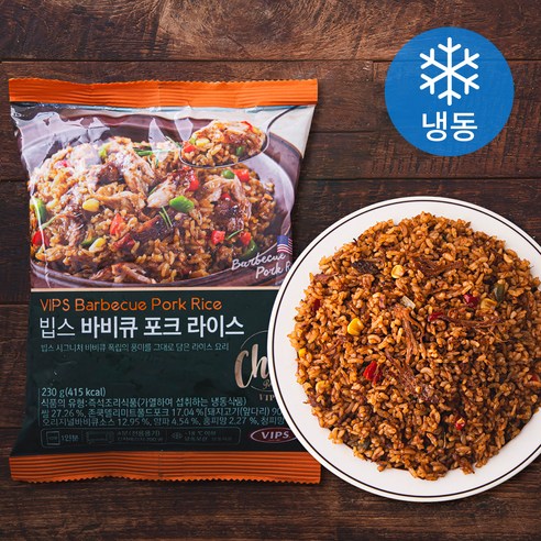 빕스 바비큐 포크 라이스 (냉동), 230g, 4개