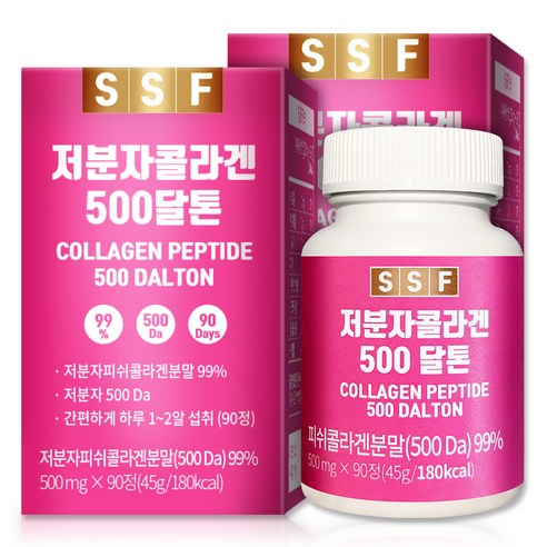 순수식품 500달톤 저분자 피쉬콜라겐 정제 타블렛, 90정, 2개