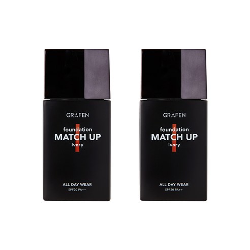 그라펜 매치업 파운데이션 40ml, 21 Ivory, 2개
