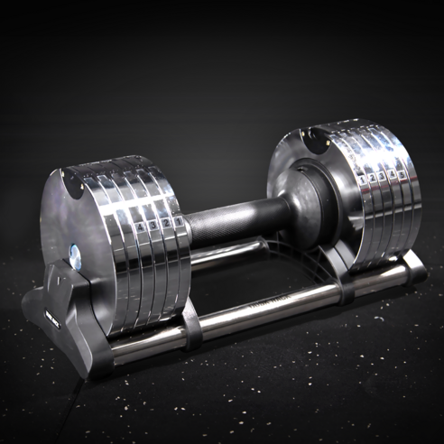 섬세한 아름다움과 강력한 퍼포먼스, 더스크랙 크롬 무게조절 덤벨로 완성하는 나만의 운동 공간