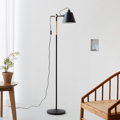 마켓비 NORDI 장스탠드 E26 KS2088F, 블랙