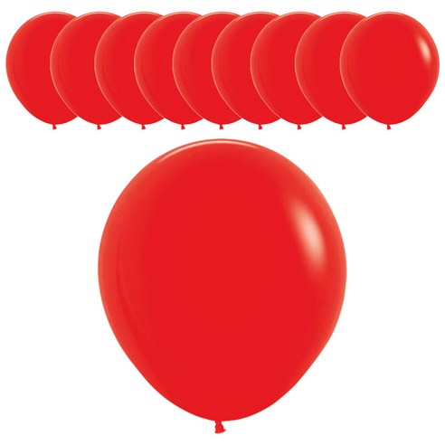 셈퍼텍스 풍선 45cm, 레드, 10개