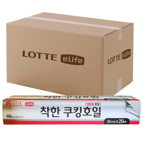 롯데이라이프 착한 캠핑호일 30cm x 20m, 20개