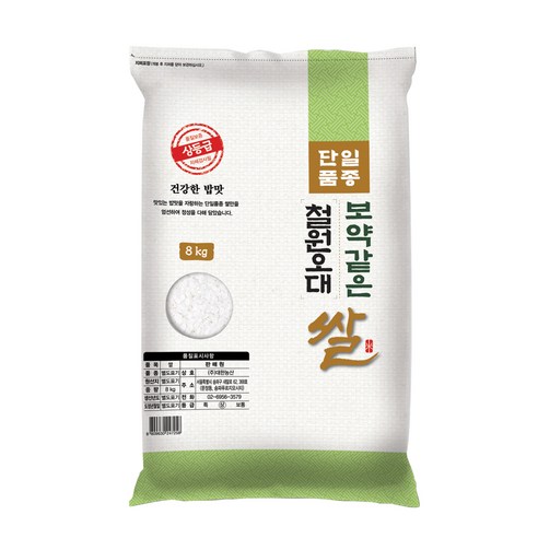 대한농산 23년햅쌀 보약같은 철월오대쌀, 1개, 3kg(상등급)
