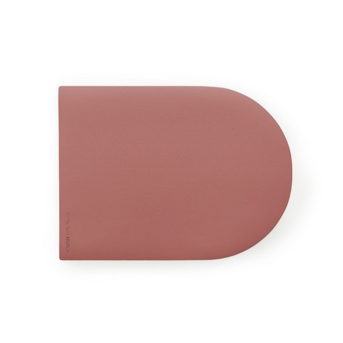 퍼니메이드 가죽 테이블 매트 브런치, 로즈핑크, 35 x 26 cm