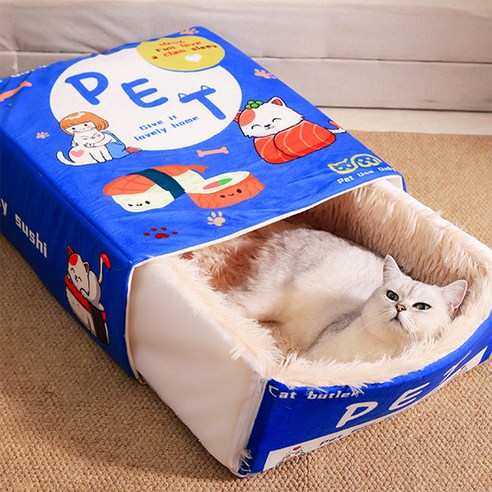 레드퍼피 고양이 서랍 펫하우스, 블루초밥, 1개